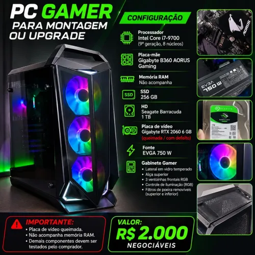 PC Gamer / Workstation para montagem ou upgrade ? R$ 2.000