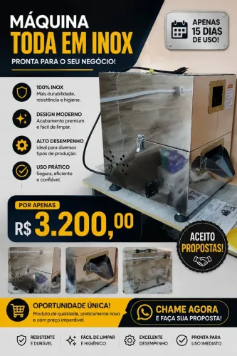 Máquina de caldo de cana em inox