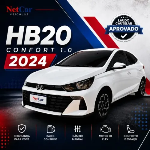 Hyundai HB20 Comfort 1.0 Flex 12V Mec. 2024