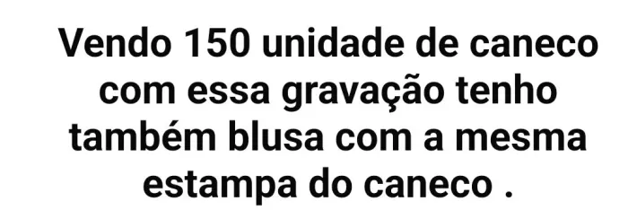 Vendo caneca ja com gravaçao