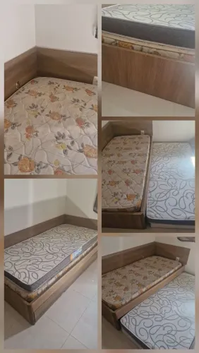Bicama Planejada Solteiro com painel e colchões