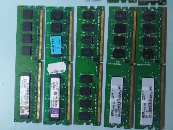 Memorias DDR, DDR2 e DDR3 para PC