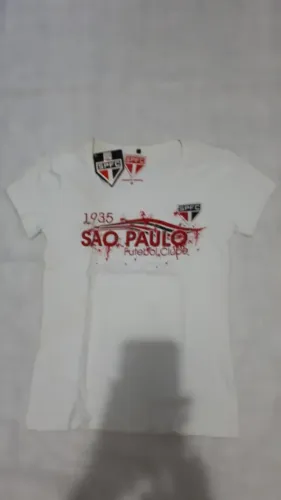 Camiseta Baby Look SPFC  Tam G