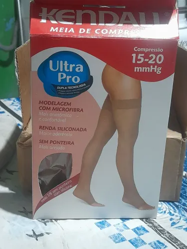 Meia de compressão Kendal ultra Pro,Tamanho GG,15-20 mmhg nova ?.