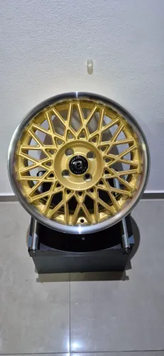 Rodas Aro 16 4x100 Gisa Wheels  Mesh Tala 7 Et35 Bbs Dourada