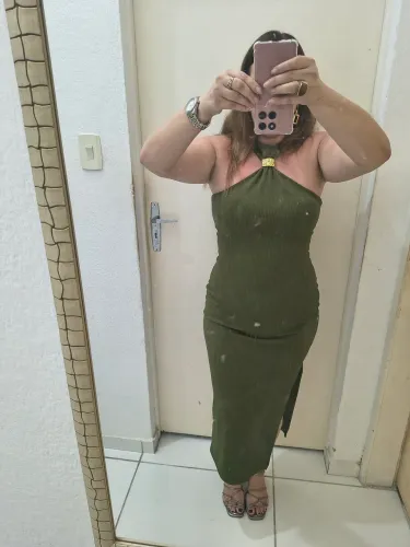 Vestido canelado