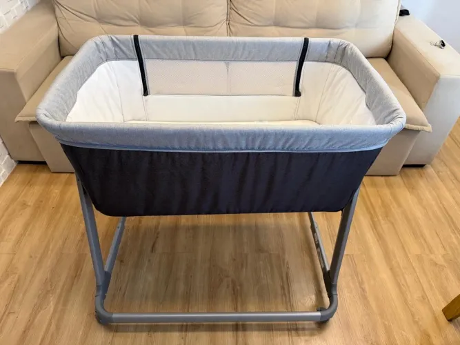 Cosco Kids, Berço Co-bed Pluggy, 0 a 9kg, Cinza Escuro