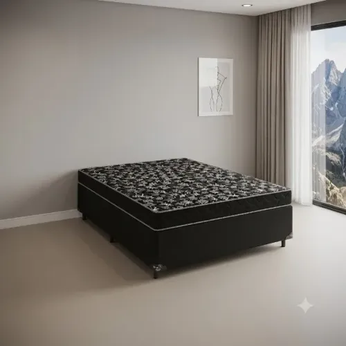 Cama Box com colchão d20 de casal