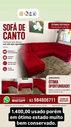 Vendo sofá semi-novo 7 lugares com cheze sem nenhuma avaria.
