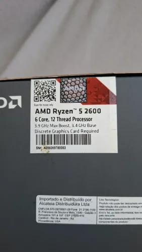 Processador ryzen 5 2600