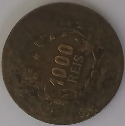 Moeda 1000 Reis 1927 Antiguidade raridade antiga R$ 50