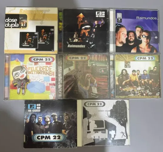 lote Cd cpm 22, cd raimundos, dvd cpm, dvd raimundos