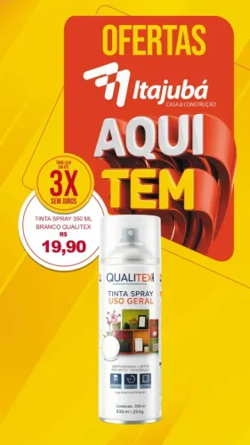 TINTA SPRAY BRANCA 350ML QUALITEX