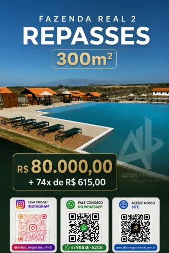 Lote 300m² no Fazenda Real 2 - Condições Facilitadas