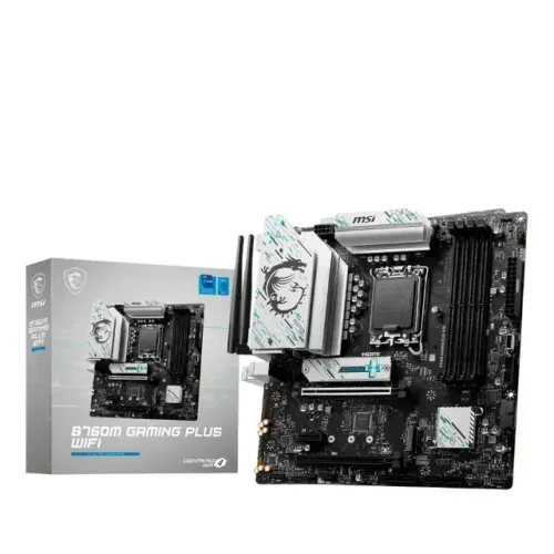 Placa-mãe MSI B760M Gaming Plus WIFI, LGA 1700, M-ATX, DDR5