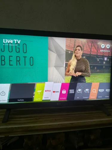 SMARTV LG 28 POLEGADAS SOM PAROU DE FUNCIONAR