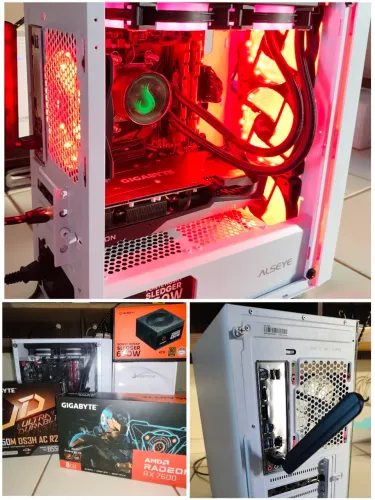 PC Gamer Novo, Ryzen 5600XT, RX 7600 8gb, B550M Wifi/Blu, 16gb ddr4, Ssd Nvme 768gb.
