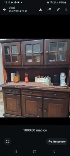 Armario de Cozinha em madeira de lei