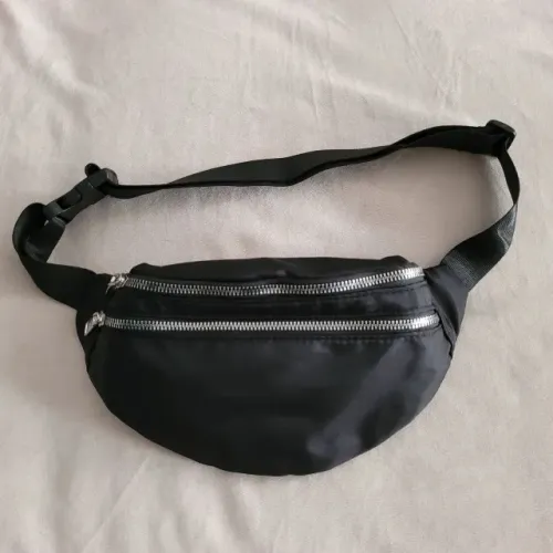 Pochete corporal de ombro, preta impermeável nova