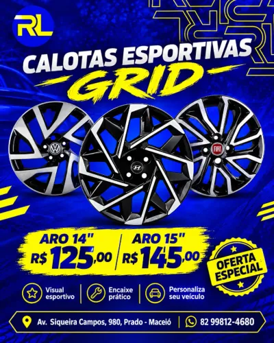 Calotas Esportivas Grid