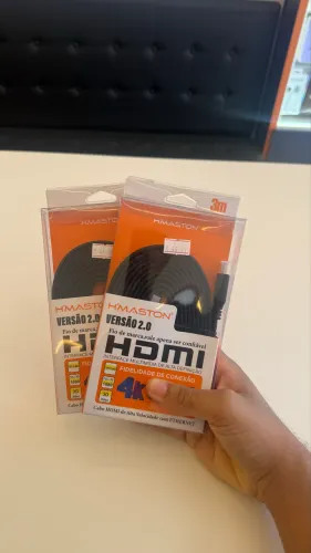Cabo HDMI 2.0 3 Metros 4K Ultra HD Full HD com Ethernet H?Maston Novo