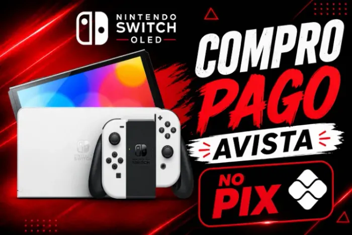 NINTENDO SWITCH OLED - COM PRO ( LOJA FISICA )