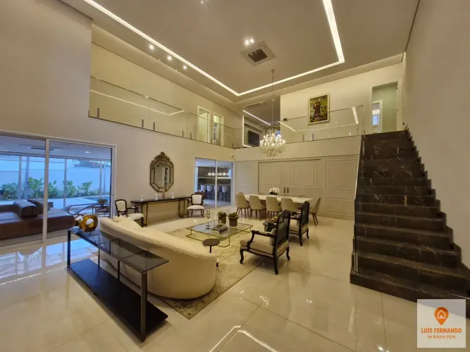 Condomínio Jardins Barcelona, Casa Estilo Sobrado, 4 Suítes, Terreno 765,16m², Construção