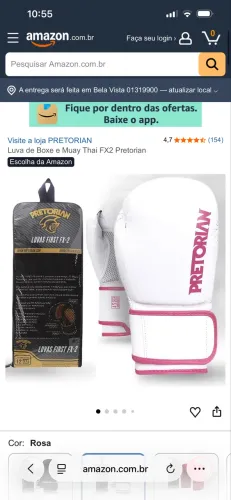 Luva de box/muay Thai