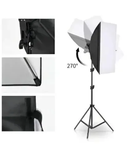Kit Iluminação LED Tomate MLG-065 com 2 Softboxes + Tripés + Bolsa