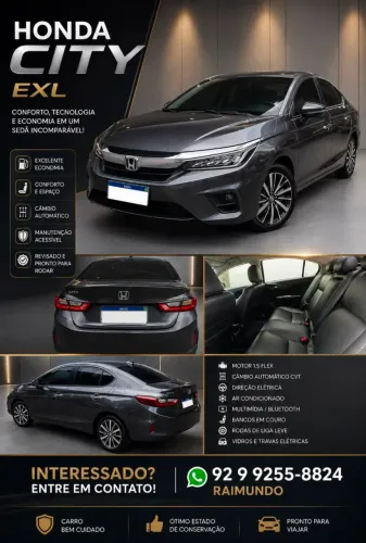 Honda City Sedan LX 1.5 Flex 16V 4P Aut. 2021