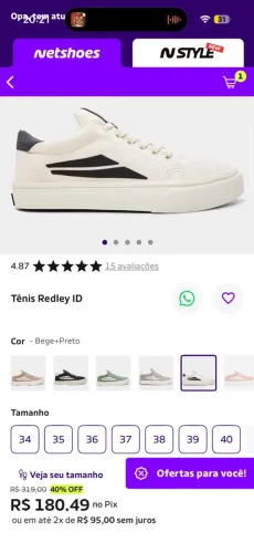 Tenis redley 43