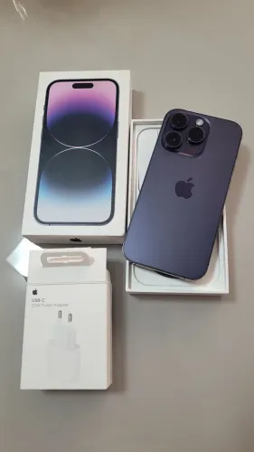 Iphone 14 pro 256gb com carregador - 82% bateria