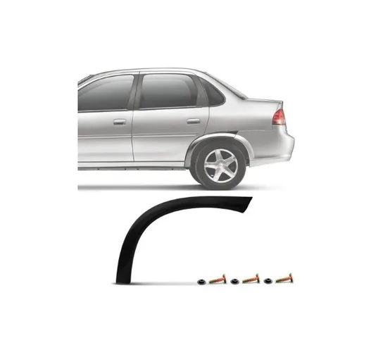 Moldura Paralama acabamento alargador Friso Traseiro Corsa Sedan Classic 2011 2012 2013