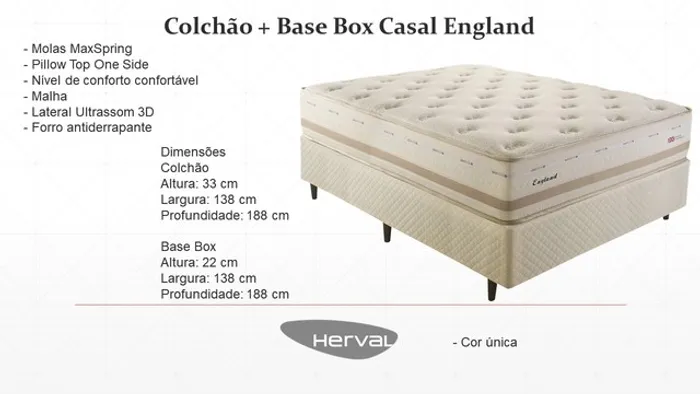 Quarto cama box casal completa colchão+base