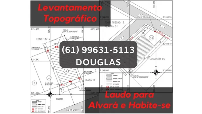 Topografia p/ Alvará e Habite-se 