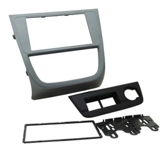 Moldura Painel 2 Din Vw Gol Saveiro G5 Cross Grafite