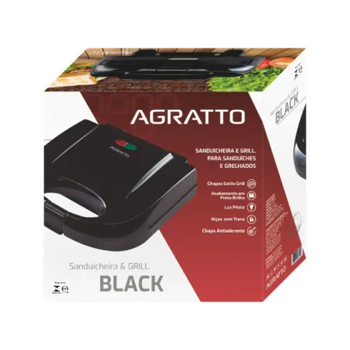 Sanduicheira e grill sanduiche e grlhados 4182 Black Sa 01 705w 127v 4182 Agra Promoção