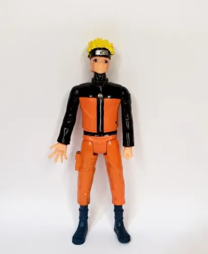 Boneco Naruto Roupa Laranja 14 cm