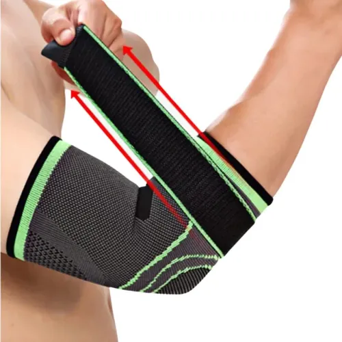 Cotoveleira de Compressão ajustável com elástico Fitness