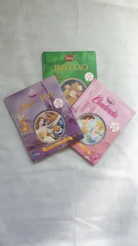 Combo Clássicos da Disney (Cinderela/Rei Leão/A Bela & a Fera)