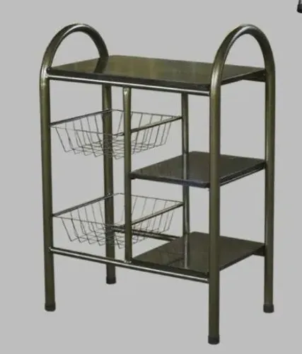 Fruteira Tubular Média Prateleira Granito 2 Cestos. Produto Novo Direto de Fábrica.