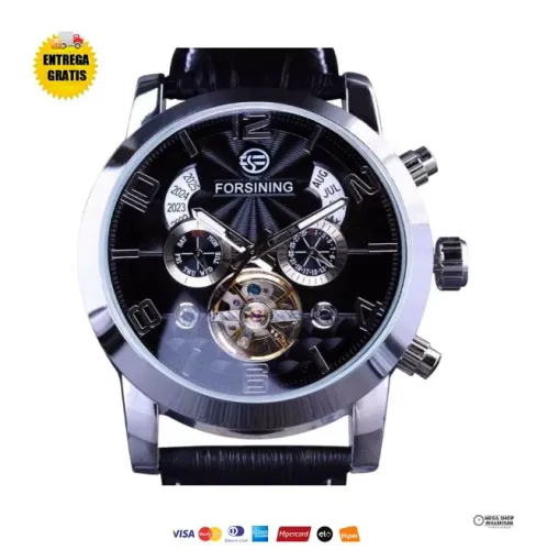 Relógios Masculino Tourbillion Display Mecânico Automático
