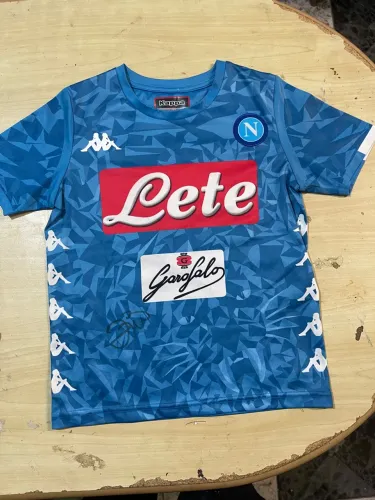 Camisa Napoli Kappa Oficial autografada Zico