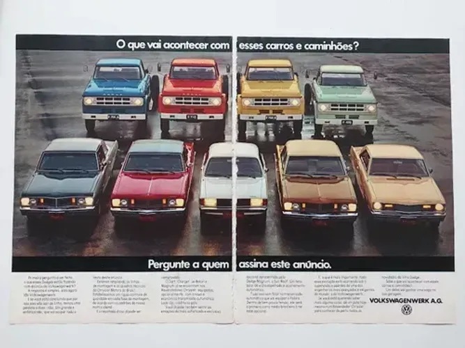 Dodge Dart, Charger, Magnum, Caminhões - Propaganda de Revista
