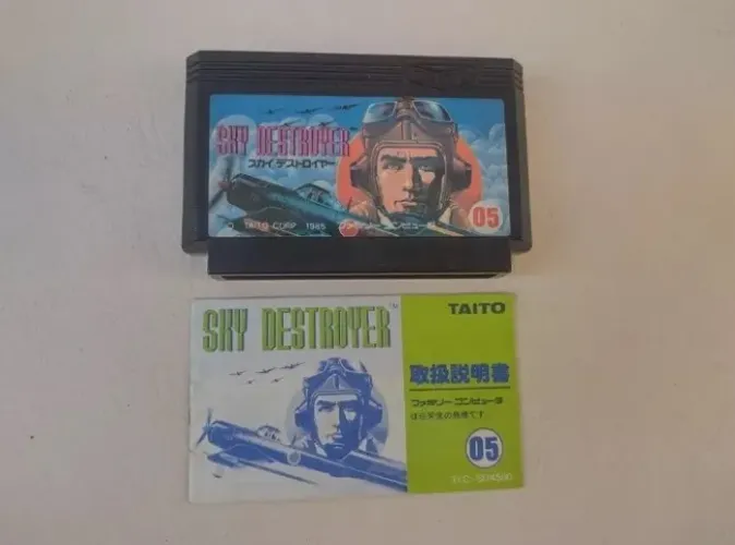 Sky Destroyer - Cartucho Original Japonês Para Nes 60 Pinos