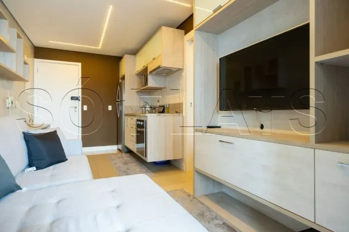 Residencial E-Motion disponível para venda com 43m², 1 dormitório e 1 vaga de garagem