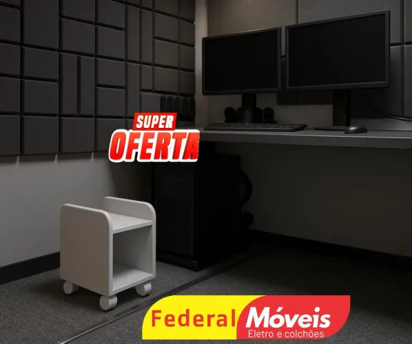 Suporte para CPU com rodízio novo - Moderno, seguro e super prático