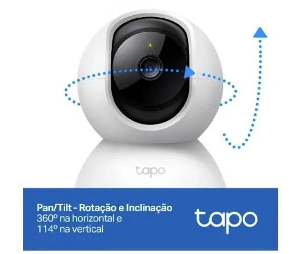 Câmera De Segurança Wi-fi Pan/tilt Tp-link Tapo Tc70 Full Hd