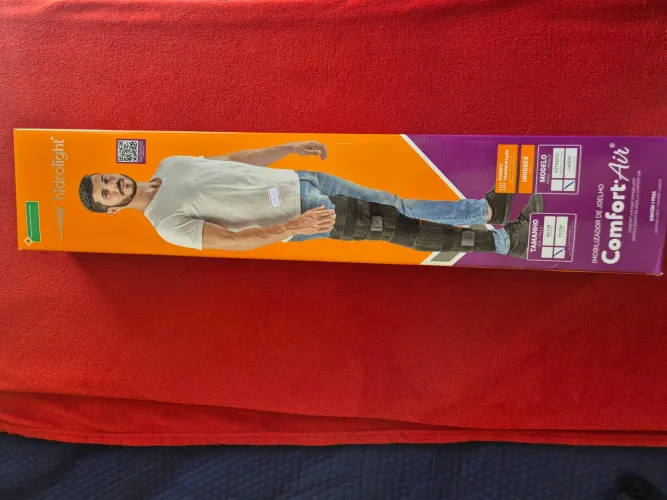 Imobilizador de Joelho Comfort Air Hidrolight - Tamanho 70cm - Modelo Largo - Semi novo