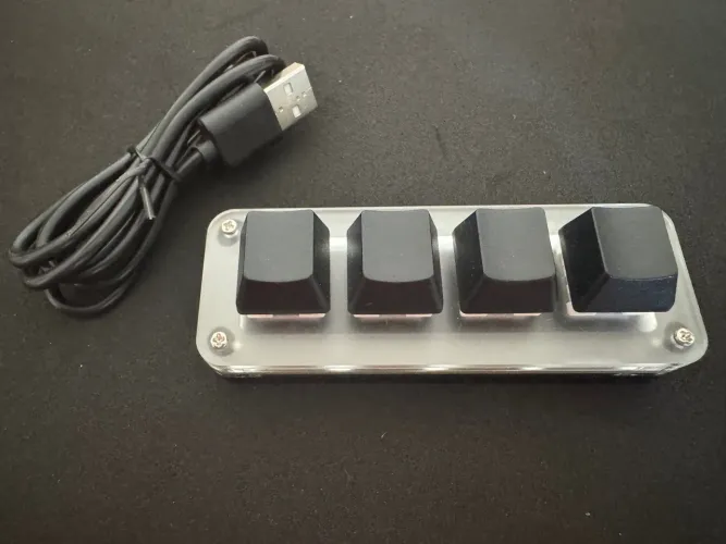 Macro mini teclado Pad 4 teclas personalizável - estilo Steam deck